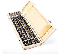 ybaymy Lot de 5 forets à bois extra longs 460 mm dans une boîte à bois, foret à bois, foret à poutre, foret hélicoïdal 12 mm, 14 mm, 16 mm, 18 mm, 20 mm