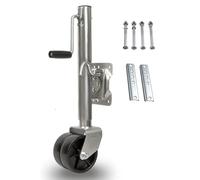 ybaymy Roue jockey automatique rabattable, roues pivotantes, capacité de charge de 680 kg, pour remorque et caravane