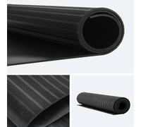 ybaymy Rouleau de protection de sol en caoutchouc antidérapant pour garage extérieur Noir 1 x 3 m