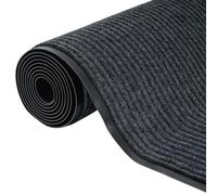 ybaymy Tapis de couloir, antidérapant, 90 x 300 cm, vendu au mètre, lavable, pour chambre à coucher, gris foncé, anti-salissures