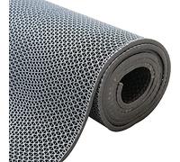 ybaymy Tapis de Drainage Antidérapant 300 X 90 cm Tapis de Sol Commercial Imperméable en Caoutchouc 5,5 mm d’Épaisseur Tapis Extérieur en Forme de S pour Zone Humide pour Salle de Bain, Piscine