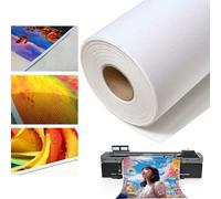 ybaymy Toile en rouleau 91 cm x 30 m en 100 % polyester 260 g/m² prête à être peinte, toile à jet d'encre, rouleau de toile, pour peinture acrylique, peinture à l'huile, impression à jet d'encre