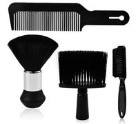 YBC YBCCBY Lot de 4 Coupe-de-cheveux, Plumeau et Barbier pour Maison et Salon