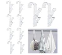YBCCBY 10PCS Crochet Radiateur Seche Crochets pour Chauffant Peignoir Crochet pour Radiateur Sèche-Serviettes Crochet Radiateur Rond Crochet Serviette Salle de Bain pour Tous Les Radiateurs Standards