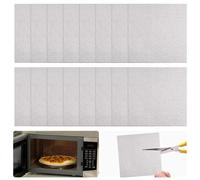 YBCCBY 16PCS Plaque Mica Micro Ondes Plaque à Micro-ondes Remplacement Couvercle de Guide d'Ondes Micro-ondes Feuille de Mica Micro Onde Remplacement Mica Plaques pour Micro-Ondes (130 * 130mm)