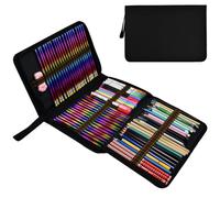 YBCCBY 72 Trous Trousse à Crayons de Couleur Trousse Crayon Grande Capacité Trousse à Crayon Portable Etui à Crayons Sac de Crayon pour Dessinateur Sac à Crayons de Dessin pour Etudiant Artiste