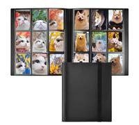 YBCCBY Classeur Carte Pokemon, 540 Pochette Carte, Album Classeur pour Cartes à Collectionner Livre Rangement Cartes Carnet Compatible avec Pokemon Noir, 30 Pages