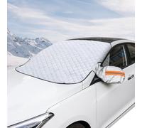 YBCCBY Couverture Pare-Brise Voiture, Protege Pare Brise Givre, Bâche Pare Brise Protection Magnétique, Protection Pare Brise Hiver, avec 2 Couverture de Rétroviseur pour Anti Givre, Neige, UV, Pluie