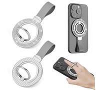 YBCCBY Lot de 2 anneaux de support magnétiques pour téléphone portable - Pivotant à 360° - Anneau magnétique pour tous les accessoires de smartphone