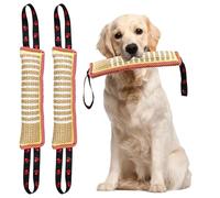 YBCCBY Lot de 2 jouets indestructibles en jute pour chiens de taille moyenne à grande, avec 2 poignées solides pour dressage des chiots