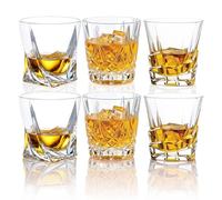 YBCPACK Lot de 6 verres à whisky, 300 ml, élégants, pour cadeau, fête, rhum, gin tonic, cocktail, passe au lave-vaisselle