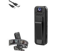 YBDADOEH Mini caméra corporelle, Vision Nocturne HD 1080p, Objectif Rotatif à 180°, Microphone à réduction de Bruit, idéale for Le vélo, Le Sport(WiFi Version)