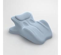 YBDADOEH Oreiller de Couple - Cale Ergonomique à 27° for l'intimité, Oreiller de Soutien en Mousse à mémoire de Forme for Le Bas du Dos, Les Hanches et Le Cou for Couples, Adultes,(Blue)