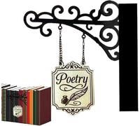 YBDADOEH Panneaux de Livres for étagère,étiquettes d'étagère de Genre avec Supports de Suspension.Séparateur de Livres de bibliothèque,s'adapte aux Divers Besoins d'affichage d'étagère(B)