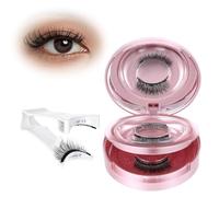 YBEATY Lot de 2 paires de cils magnétiques réutilisables avec applicateur - Étanche - Pas besoin de colle - 3D - Magnétique - Aucun eye-liner nécessaire - Pour maquillage quotidien, rendez-vous