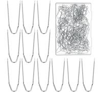 YBEATY Lot de 200 épingles à coudre en forme de U en acier inoxydable - Multi-usages - Double blocage - Pour le matelassage, le bricolage, la décoration de la maison, les bijoux