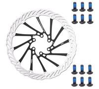 YBEKI 2 Disques de Frein Vélo CNC 160/180/203mm - Acier Inoxydable Martensitique 420 - Compatible Shimano/SRAM/Magura - Pour VTT/Vélo Route/BMX - Design Aérodynamique Haute Performance