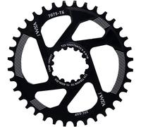 YBEKI Plateau VTT CNC 7075-T6 30T-38T - Roue à Chaîne Eagle Tooth Design, Déport 3/6mm, Montage Direct SRAM GXP/XX1/X01, Anodisation Dure HV800 (60-80g) (Décalage Noir de 6 mm, 38T)