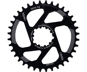 YBEKI Plateau VTT CNC 7075-T6 30T-38T - Roue à Chaîne Eagle Tooth Design, Déport 3/6mm, Montage Direct SRAM GXP/XX1/X01, Anodisation Dure HV800 (60-80g) (Décalage Noir de 6 mm, 30T)