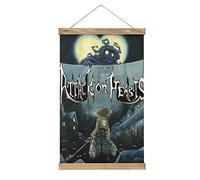 YBEL Kingdom Hearts Anime Scroll Poster Tissu Art Bois DIY Cadre Suspendu Cintre pour Décoration de Chambre Kit Toile Huile Cadeau