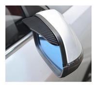 YBERLAOBAN 2 Pièces Rétroviseur Pare-Pluie pour Mitsubishi Eclipse Cross 2018-2025, Visière Imperméable à l'eau en Fibre de Carbone Couverture de Pluie