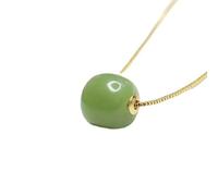 YBGCRD Collier en jade pour homme, incrusté d'or naturel Huidongyu Bijou Bijou One Piece Agent Offrez-lui un cadeau