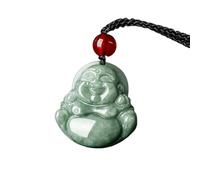 YBGCRD Haricots en jadéite naturelle - Pendentif en jade - Dieu de Bouddha - Cadeau pour homme - Collier pour femme - Bijoux Drop Shipping