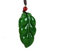 YBGCRD Pendentif feuille verte pour homme et femme avec les mêmes accessoires de mode simples et polyvalents