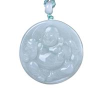 YBGCRD Pendentif TianShanCui Bouddha Maitreya de qualité supérieure - Évaluation domestique souriante