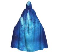 YBGHDAA Cape à capuche avec motif papillon étoilé bleu pour la Saint-Patrick, Halloween