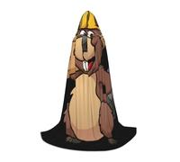 YBGHDAA Cape à capuche castor pour adolescent pour cosplay, Halloween, sorcière, vampire, magicien, bal masqué