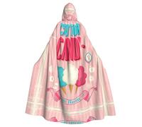 YBGHDAA Cape à capuche en coton avec capuche - Longue robe pour la Saint-Patrick et Halloween