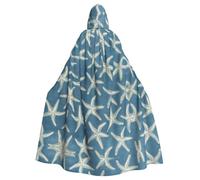 YBGHDAA Cape en laine avec capuche en forme d'étoile de mer et cape pleine longueur pour la Saint-Patrick, Halloween