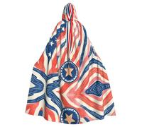 YBGHDAA Cape étoile avec capuche, cape à capuche, robe longue pour la Saint-Patrick, Halloween