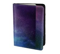 YBGHDAA Étui de passeport avec impression interstellaire Univers avec étoiles galaxie - Indispensable pour homme et femme - Convient à tous les passeports standard, Noir , Taille unique