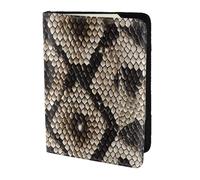 YBGHDAA Étui de passeport classique imprimé peau de serpent indispensable pour homme et femme Compatible avec tous les passeports standard, Noir , Taille unique