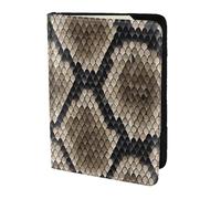 YBGHDAA Étui de passeport classique imprimé peau de serpent indispensable pour homme et femme Compatible avec tous les passeports standard, Noir , Taille unique