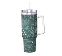 YBGHDAA Formulas Shapes Theory Lesson Word Printing - Tasse avec poignée en acier inoxydable étanche pour homme et femme - 1200 ml