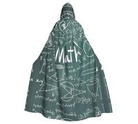 YBGHDAA Formulas Shapes Theory Math Leçon Word Cape avec capuche Cape à capuche Cape pleine longueur pour la Saint-Patrick Halloween Dress Up
