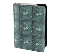 YBGHDAA Formulas Shapes Theory Math Lesson Word Printing Passeport Holder Travel Must Have for Women Men Card Passport Wallet Fit All Standard Passport Wallet, Noir , Taille unique