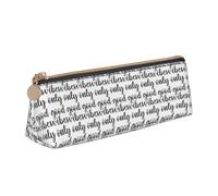 YBGHDAA Good Vibes Only Trousse à crayons triangulaire avec impression pour stylos et marqueurs pour garçons et filles, blanc, Taille unique, Trousse de maquillage