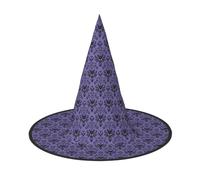 YBGHDAA Haunted Mansion Printing Lot de 2 chapeaux de sorcière pliables et légers pour fêtes
