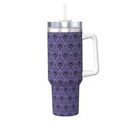 YBGHDAA Haunted Mansion Printing - Tasse à glace avec poignée - Gobelet étanche en acier inoxydable pour homme et femme - 1200 ml