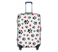 YBGHDAA Housse de valise avec fermeture éclair, trous de poignée, matériau élastique pour garder les bagages fermés, idéal pour les voyages, blanc, S