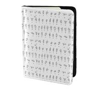 YBGHDAA Lettre de l'alphabet en langue des signes. Porte-passeport imprimé indispensable pour les femmes et les hommes, Noir , Taille unique