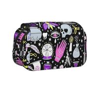 YBGHDAA Magic Witch Witchcraft Trousse à crayons en gel avec motif bohème, Noir , Taille unique, Organiseur de sac