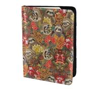 YBGHDAA Porte-passeport amusant avec impression paresseux - Indispensable pour les femmes et les hommes - Pour passeport - Compatible avec tous les passeports standard, Noir , Taille unique