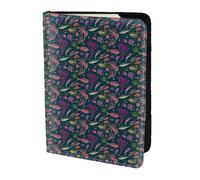 YBGHDAA Porte-passeport avec impression de poissons sous-marins - Indispensable pour les femmes et les hommes - Convient à tous les passeports standard, Noir , Taille unique