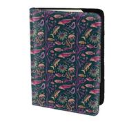 YBGHDAA Porte-passeport avec impression de poissons sous-marins - Indispensable pour les femmes et les hommes - Convient à tous les passeports standard, Noir , Taille unique