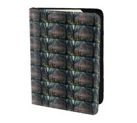 YBGHDAA Porte-passeport avec impression d'horreur d'Halloween indispensable pour homme et femme - Convient à tous les passeports standard, Noir , Taille unique